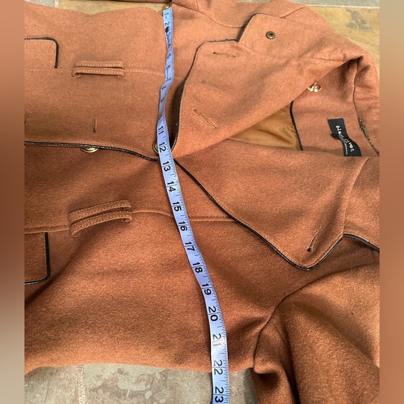 Black Rivet Wool Warm Brown Jacket Black Accents size XL - Picture 8 of 9